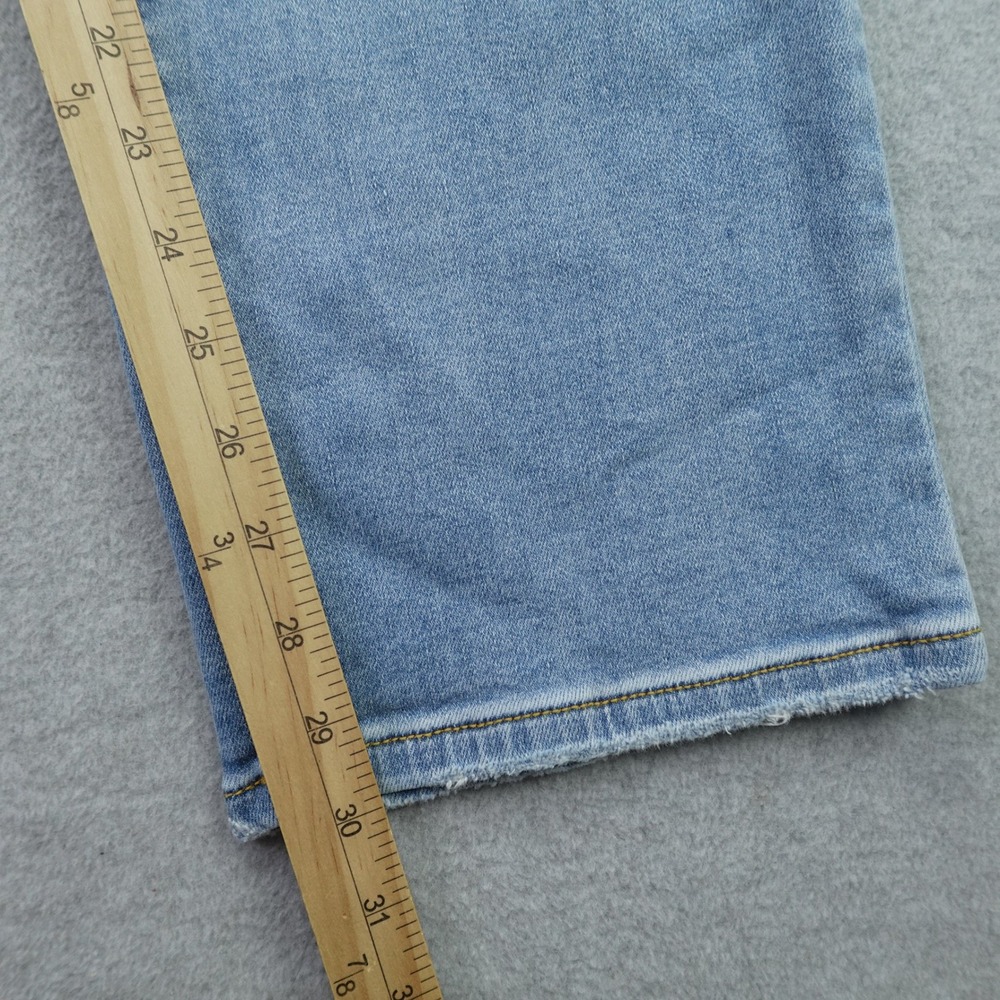 Judy Blue Jeans Womens 14W Light Wash Straight Fit Raw Hem Denim High Rise - Picture 7 of 14